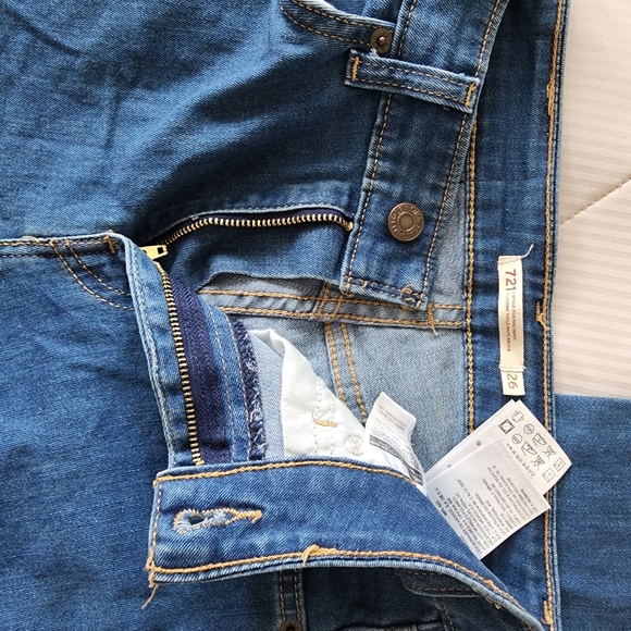 Levi's 721 Vintage High Rise Skinny, US 26, Medium Wash - Picture 8 of 10